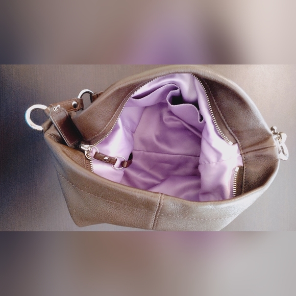 Coach Dark Brown Leather Shoulder Bag - Picture 11 of 11